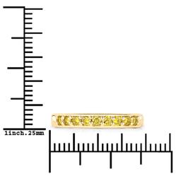 14KT Yellow Gold 0.35ctw Yellow Diamond Ring