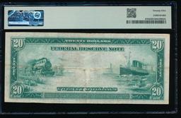 1914 $20 New York FRN PMG 25
