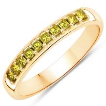 14KT Yellow Gold 0.27ctw Yellow Diamond Ring