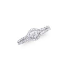 14KT White Gold 0.52ctw Diamond Ring