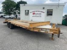 1987 Pace 8'x20' Deckover Equipment Trailer