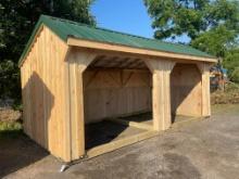 New 10X20' Animal Run In Shed