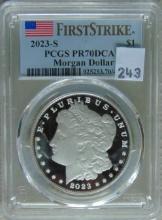 2023-S Morgan Dollar PCGS PR70 DCAM .999