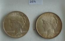 1924, 1924 Peace Dollars.