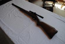 Glen Field Model 60 .22 Long Rifle, semi-automatic, tube fed, with 4x15 Glenfield scope, Serial No.