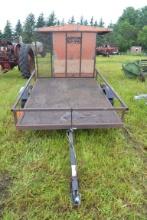 **T** 2000 Magneta 2-Wheel trailer with flip up ramp, 64"x8', TITLED (Sales tax & title fees will ap