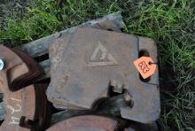 4 Allis Chalmers suitcase weights (sell 4 times the money)