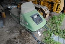 Pair of John Deere 400 Snowmobiles for parts, NO Registration
