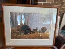 Framed Turkey picture....Shipping