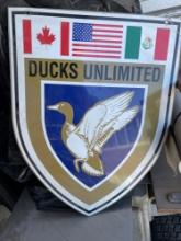 Metal Ducks Unlimited Sign, 24''T x 18'' W