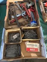 Lot of Adjustable Wrenches, Pipe Wrenches, Cotter Pins & More