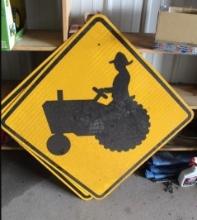 Tractor Crossing Sign