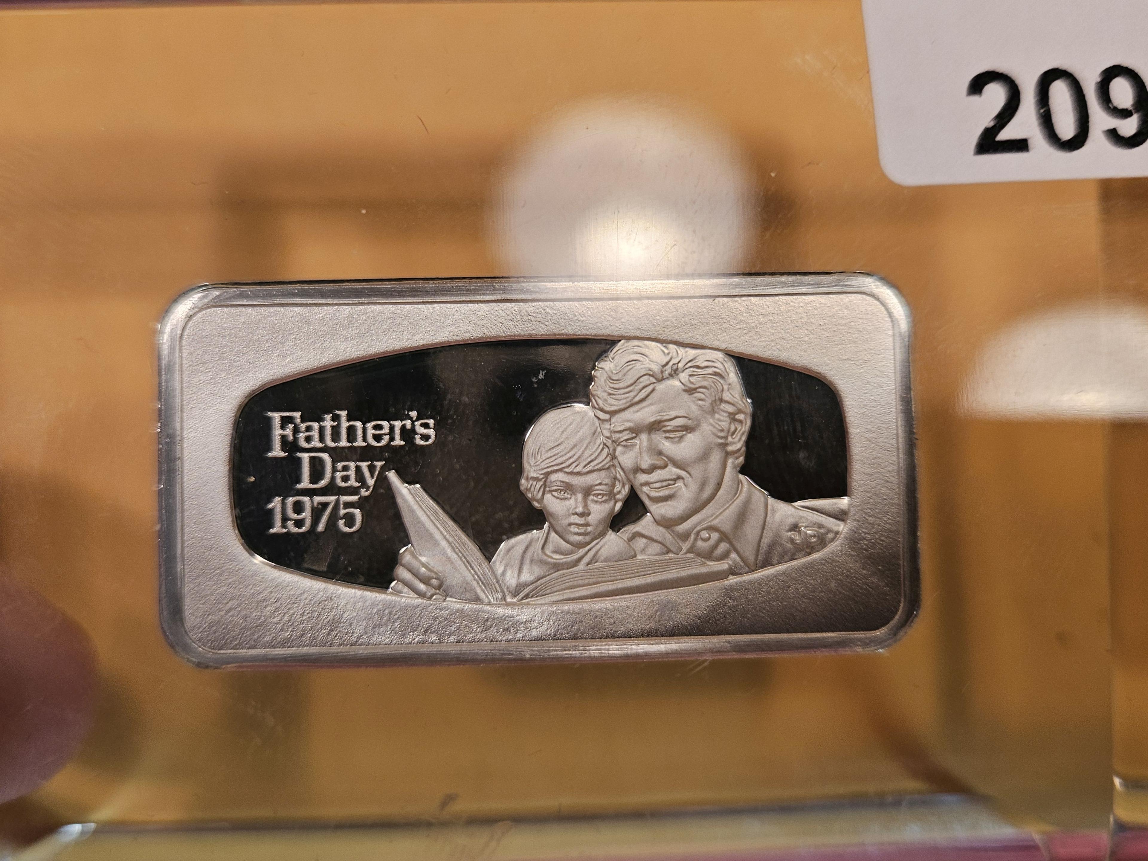 Purty Father's Day Silver ingot