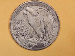 ** KEY DATE ** 1921-S Walking Liberty Half Dollar in Fine