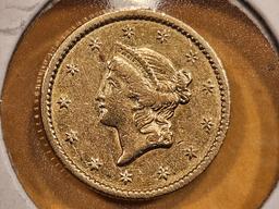 GOLD! 1849 Gold Dollar