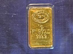 GOLD! Istanbul Gold Refinery One Gram .9999 fine gold bar