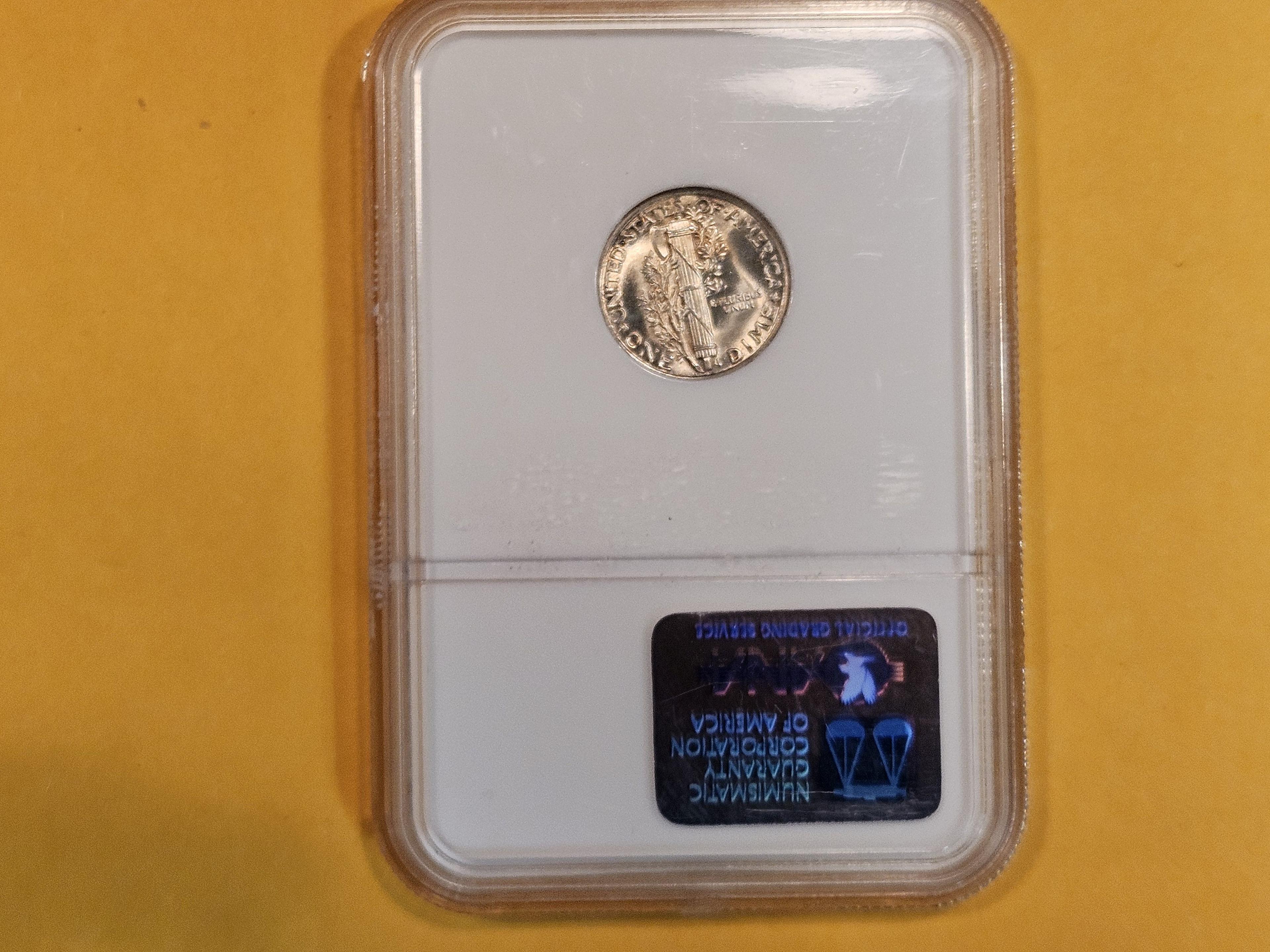 GEM! NGC 1938 Mercury Dime in Mint State 66
