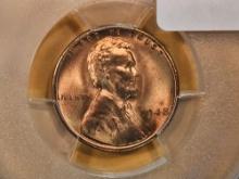 GEM! PCGS 1948-S Wheat cent in Mint State 66 RED