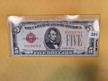 Series 1928-E Five Dollar US Note in Very Fine