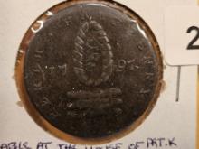 CONDER Token! 1797 Perthshire-Perth half-penny token