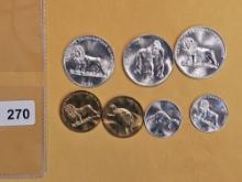 GEM Brilliant Uncirculated set of Congo Coins