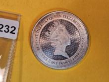 GEM Brilliant uncirculated 2020 St Helena silver Guinea