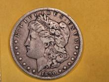 ** KEY DATE ** 1890-CC Morgan Dollar in Very Fine