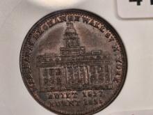 MINT! ANACS 1837 Hard Times Token in Mint State 63 BRN
