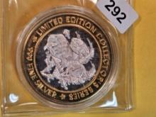 GEM Ten Dollar .999 Fine Silver Casino Gaming Token