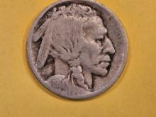 * Semi-Key 1914-S Buffalo Nickel