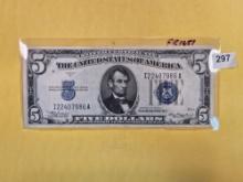 Uncirculated 1934-A Five Dollar Blue Seal Silver Certificate