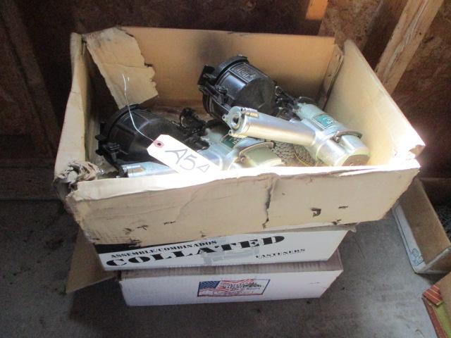 Pair f Hitachi NV45AB coil Nailers w/ Extra Fasteners
