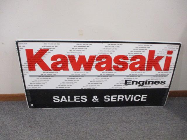 NOS Kawasaki Sales & Service Advertising Sign
