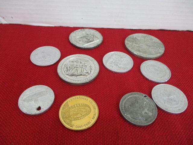 1893 Columbian Expedition Chicago, IL. Massive Token Lot