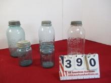 Vintage Aqua Marine Ball Jars