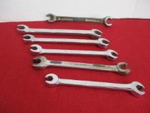 Snap-On Mixed Wrenches-Lot of 6 (Early One Marked "Not Guar")