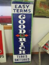 Goodrich Tires & Batteries Porcelain Advertising Sign