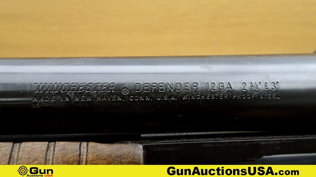 Winchester DEFENDER 12 ga. Shotgun. Good Condition. 18.25" Barrel. Shiny Bore, Tight Action Pump Act