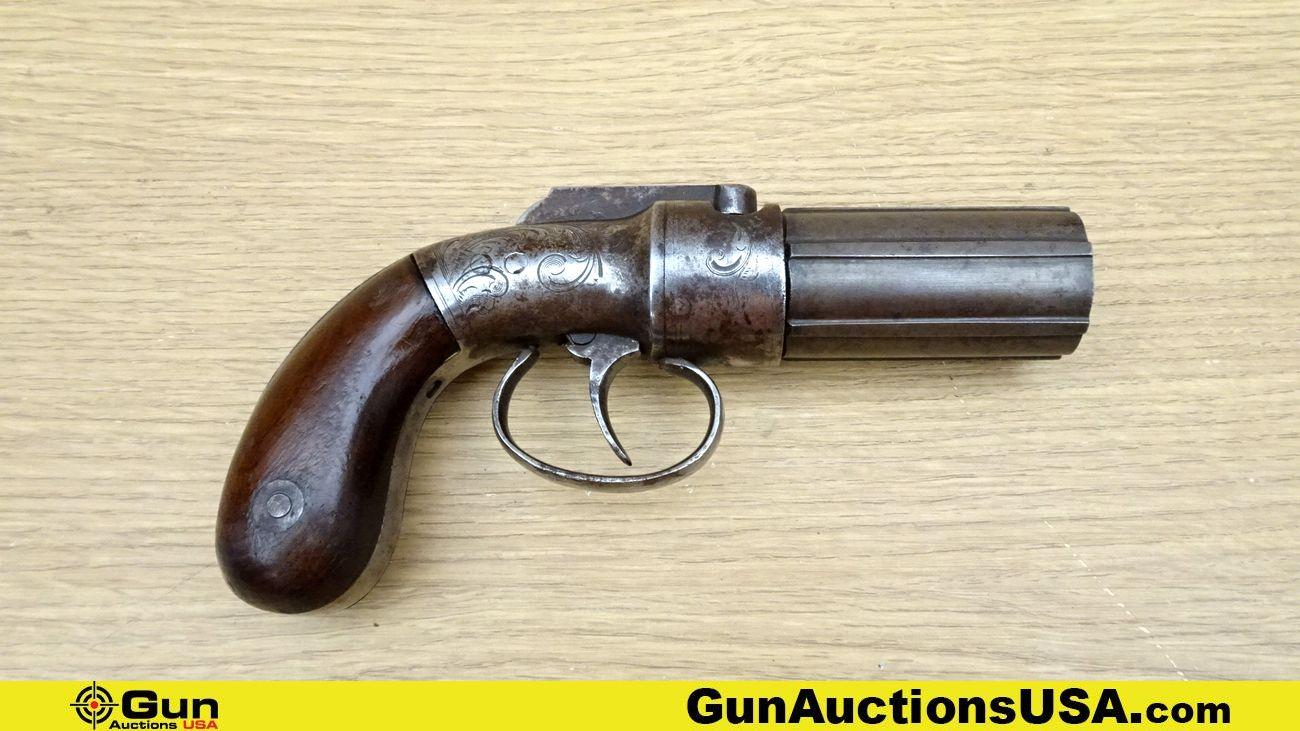 W.W. MARSTON & KNOX 1854 .32 Caliber ANTIQUE Revolver. Good Condition. 2.5" Barrel. Features a 6 Rd