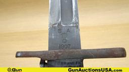 U.S. Bayonet BOMB STAMPED Bayonet. Good Condition. 9 3/4" Blade, 14.5" Overall U.S. Bayonet, Stamped