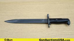 American Fork and Hoe Co. M1 BOMB STAMPED Bayonet. Excellent. WWII M1 Garand Bayonet, with a 9.75" B