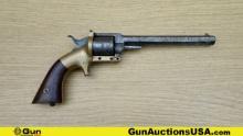 LUCIUS POND BELT REVOLVER .32 Caliber Revolver. Needs Repair. 6" Barrel. Rim Fire A Few Thousand of