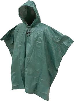FROGG TOGGS UltraLlite2 Waterproof, Breathable Rain Poncho, Adult,  Light Green, Retail $20.00