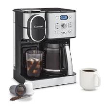 12 Cup Stainless Steel Drip Coffee Maker with Single Serve Option, Retail $200.00