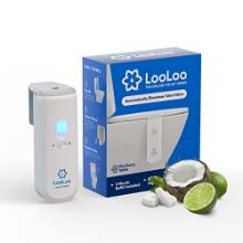 LooLoo Automatic Touchless Toilet Spray Starter Kit - Coconut Lime Fragrance, Retail $40.00