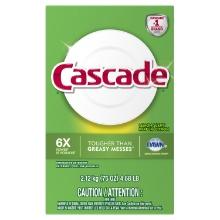 Cascade Powder Dishwasher Detergent, Lemon Scent, 75 Ounces