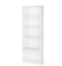 Mainstays 5 Shelf Bookcase, White, 71 Inch