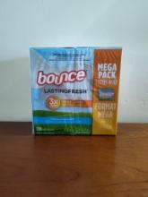 Bounce Lasting Fresh Mega Dryer Sheets, Outdoor Fresh & Clean - 130ct
