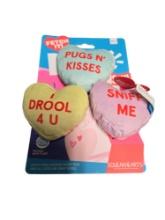 Fetch It! Pugs N' Kisses Squeakhearts Dog Toys,  XS-S