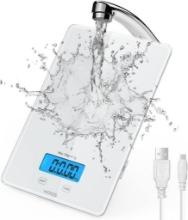 KOIOS USB Rechargeable Food Scale, 33lb/15Kg Kitchen Scale Digital Weight Grams and oz, $39.99 MSRP